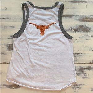 Pink Texas Longhorns tank top